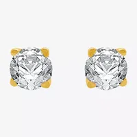 (G / SI1-SI2) Ever Star 1/4 CT. T.W. Lab Grown White Diamond 10K Gold 3.2mm Stud Earrings