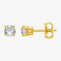 (G / SI1-SI2) Ever Star 1/4 CT. T.W. Lab Grown White Diamond 10K Gold 3.2mm Stud Earrings