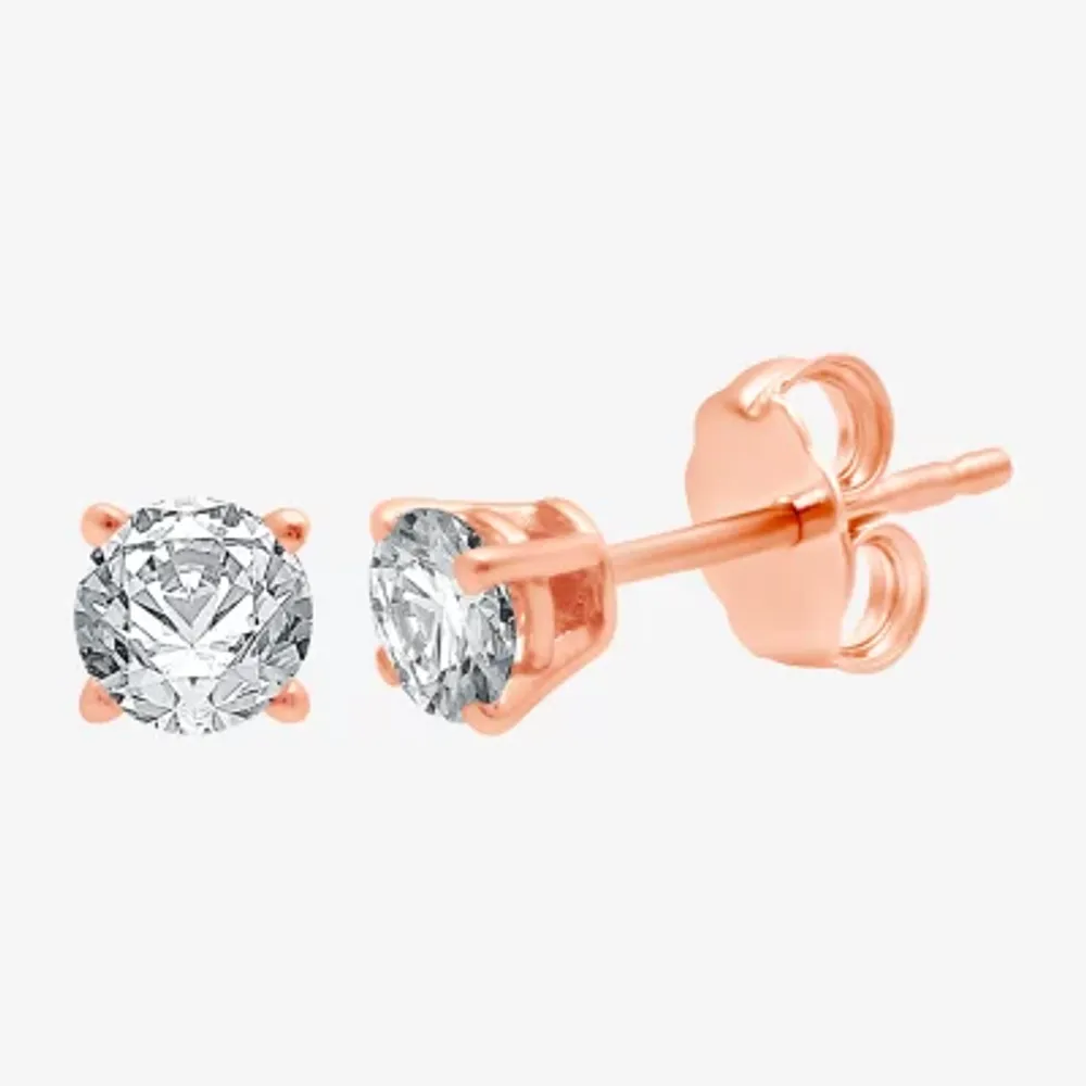 Ever Star (G / SI1-SI2) 3/8 CT. T.W. Lab Grown White Diamond 10K Gold 3.7mm Round Stud Earrings