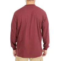 Smiths Workwear Mens Crew Neck Long Sleeve Pocket T-Shirt