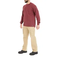 Smiths Workwear Mens Crew Neck Long Sleeve Pocket T-Shirt