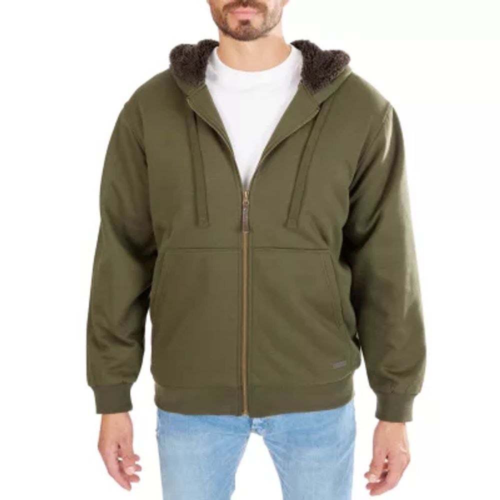 Smiths Workwear Sweater Fleece Mens Hooded Lined Midweight Jacket
