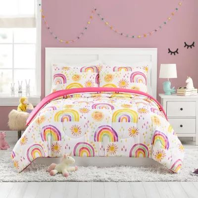 Urban Playground Rainbows Suns Reversible Comforter Set