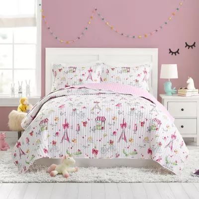 Urban Playground Pretty Paris Reversible Quilt Set