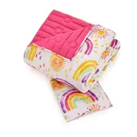 Urban Playground Rainbows Suns Reversible Quilt Set