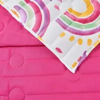 Urban Playground Rainbows Suns Reversible Quilt Set