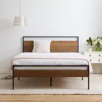 Dream Collection by Lucid® Metal and Wood Bed