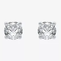 1/3 CT. T.W. Natural White Diamond 14K Gold 3.4mm Round Stud Earrings