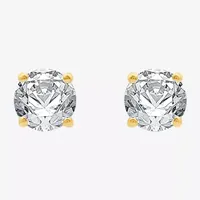 3/4 CT. T.W. Natural White Diamond 14K Gold 14K White Gold 4.5mm Round Stud Earrings