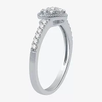 1/4 CT.T.W. Natural Diamond Heart-Shaped Promise Ring