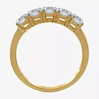 1 CT.T.W. Natural Diamond 10K Yellow Gold 5-Stone Wedding Band