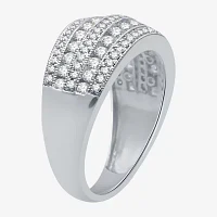 1 CT.T.W. Natural Diamond 10K White Gold Anniversary Ring