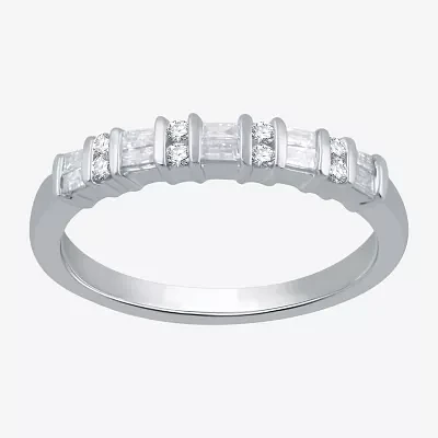 1/4 CT.T.W. Natural Diamond 10K White Gold Band