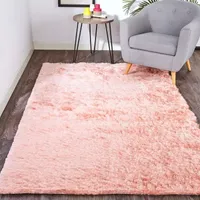 Weave And Wander Freya Solid Shag Indoor Rectangle Area Rugs