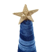 North Pole Trading Co. Velvet Wrapped Christmas Tabletop Tree