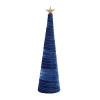 North Pole Trading Co. Velvet Wrapped Christmas Tabletop Tree