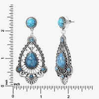 JS Jessica Simpson Silver Tone Drop Earrings