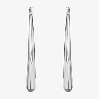 JS Jessica Simpson Silver Tone Hoop Earrings