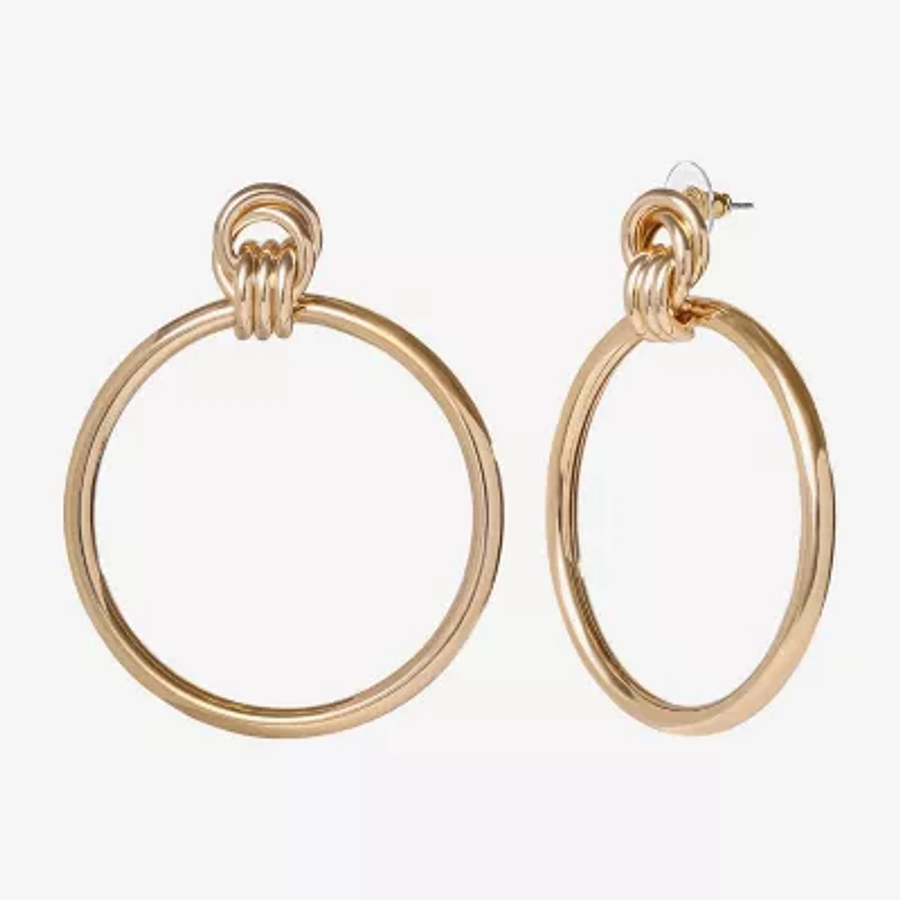 JS Jessica Simpson Gold Tone Drop Earrings