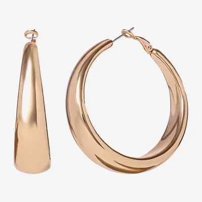 JS Jessica Simpson Gold Tone Hoop Earrings