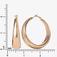 JS Jessica Simpson Gold Tone Hoop Earrings