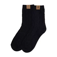 Bearpaw Geo Texture 2 Pair Quarter Ankle Socks Womens