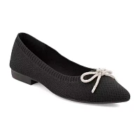 Mia Amore Womens Malinne Pointed Toe Ballet Flats