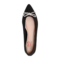 Mia Amore Womens Malinne Pointed Toe Ballet Flats