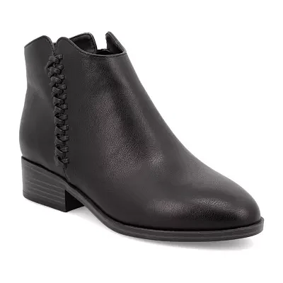 Mia Amore Womens Lakelyn Stacked Heel Booties