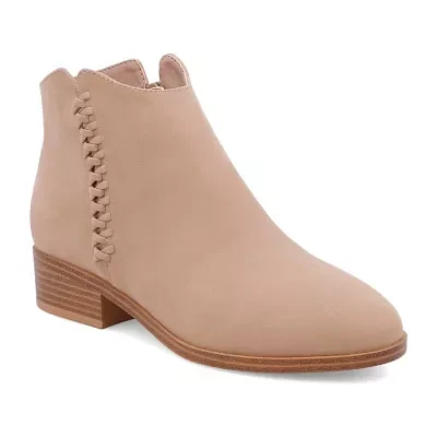 Mia Amore Womens Lakelyn Stacked Heel Booties
