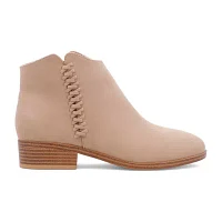 Mia Amore Womens Lakelyn Stacked Heel Booties