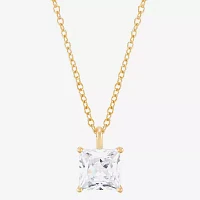 (H-I / Si1-Si2) Womens 2 CT. Lab Grown White Diamond 14K Gold Pendant Necklace