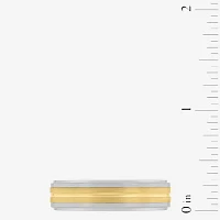 6MM 14K Gold Tungsten Wedding Band