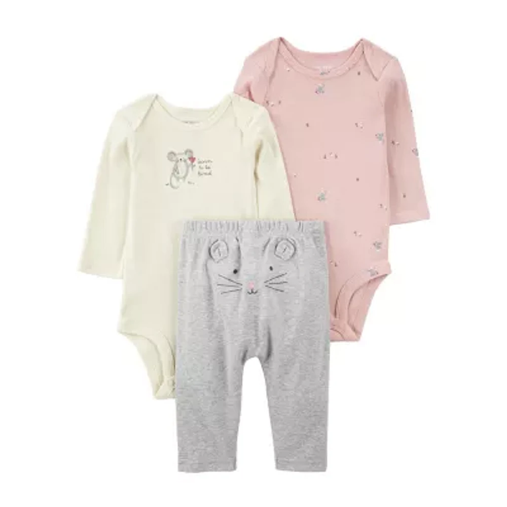 Carter's Baby Girls 3-pc. Pant Set