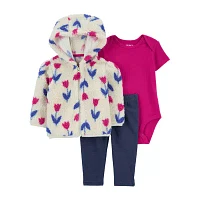 Carter's Baby Girls 3-pc. Pant Set