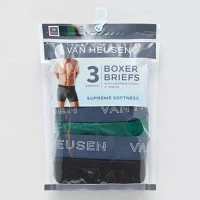 Van Heusen Super Soft Mens 3 Pack Boxer Briefs