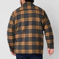 mutual weave Mens Big and Tall Midweight Shirt Jacket