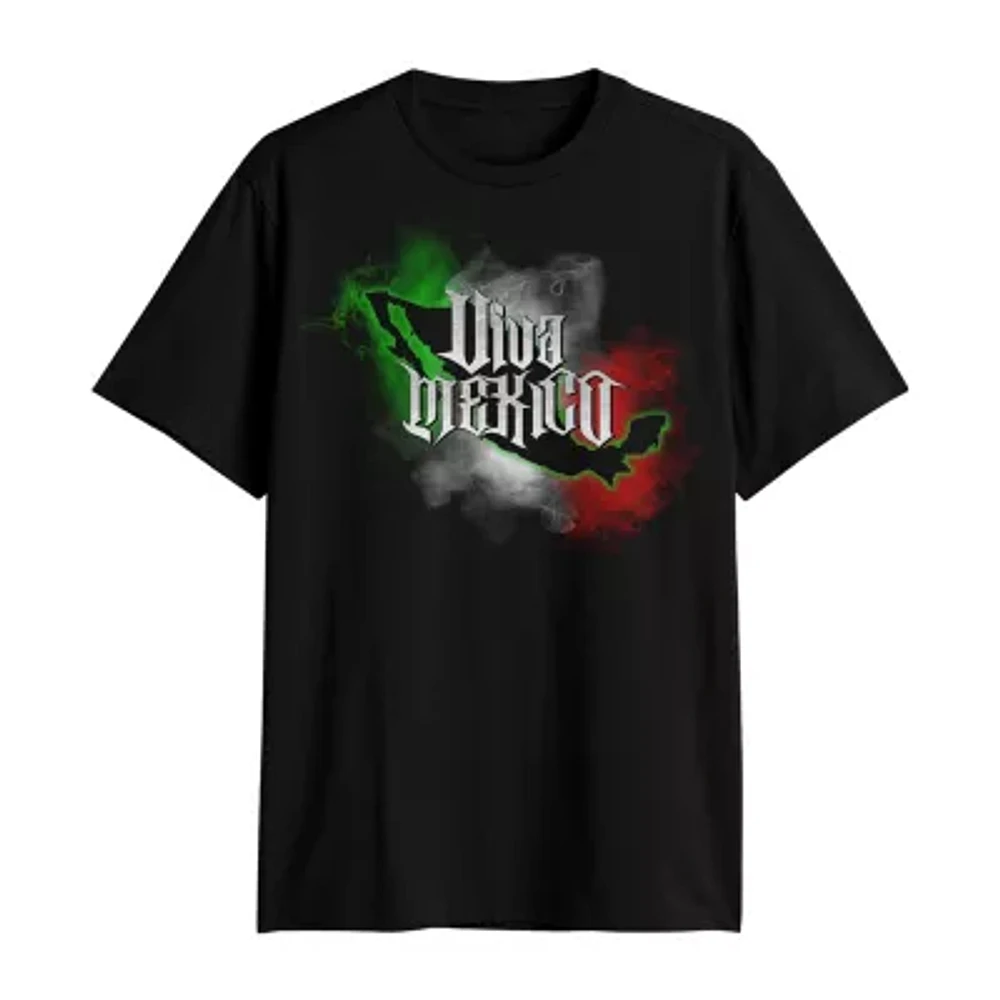 Mens Short Sleeve Viva Mexico Graphic T-Shirt