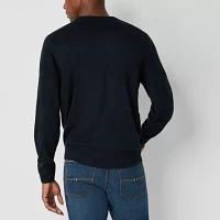 U.S. Polo Assn. Stripe Mens Crew Neck Long Sleeve Pullover Sweater