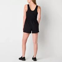 Xersion Sleeveless Woven Knit Romper