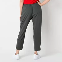 Xersion Womens FeatherLite Woven Mid Rise Tapered Pull-On Pants