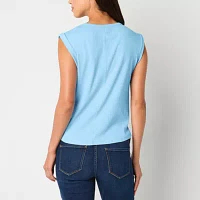 a.n.a Womens Scoop Neck Short Sleeve T-Shirt