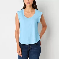 a.n.a Womens Scoop Neck Short Sleeve T-Shirt