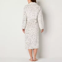 Liz Claiborne Womens Tall Fleece Long Sleeve Length Robe