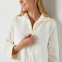 Adonna Womens Fleece Long Sleeve Length Robe