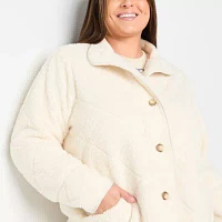 St. John's Bay Midweight Womens Plus Quilted Jacket