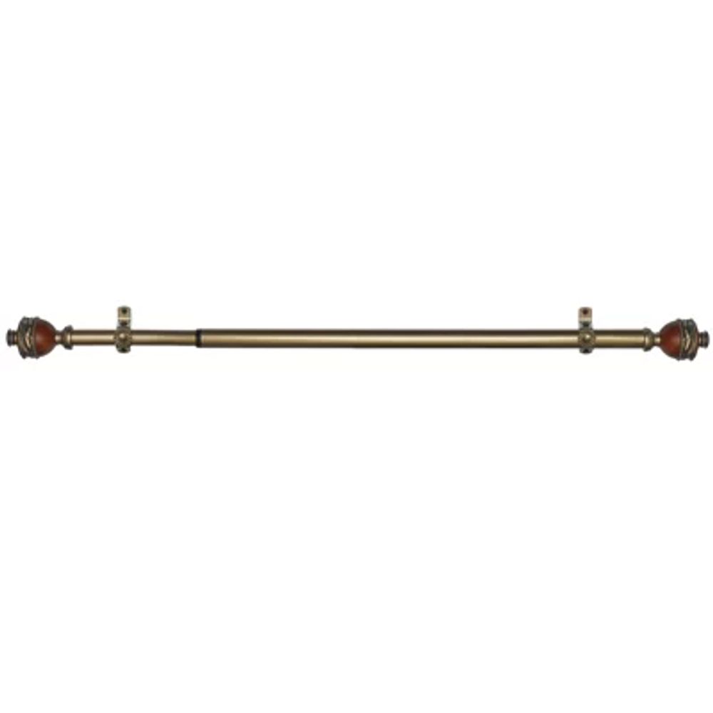 Camino ¾" Adjustable Curtain Rod with Ava Finial