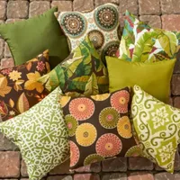 Greendale Home Fashions Square Outdoor Accent Pillows - Set of 2