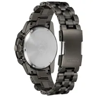 Citizen Nighthawk Unisex Adult Gray Stainless Steel Bracelet Watch Ca4377-53h