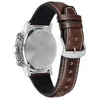 Citizen Brycen Mens Brown Leather Strap Watch Ca0649-06x